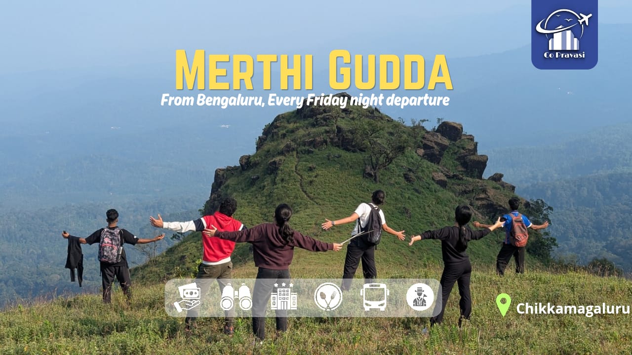  Merthi Gudda Trek with Kyathanmakki hills - Main View